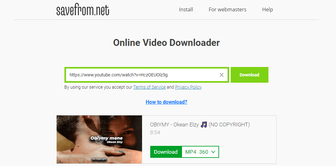 youtube downloader savefrom